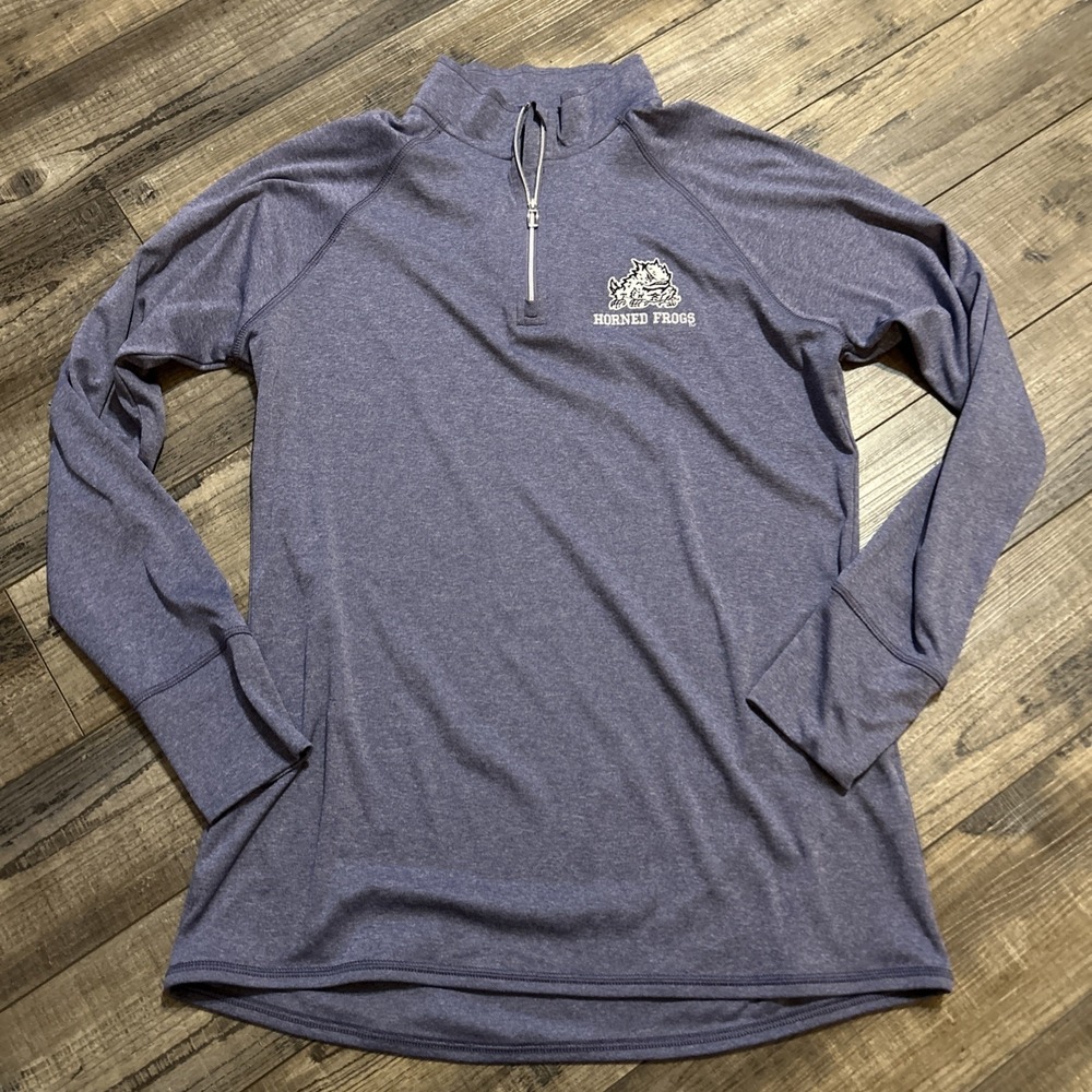 BAW Xtreme T Sweater Womens Large Purple 1/4‎ Zip Pullover Athleisure